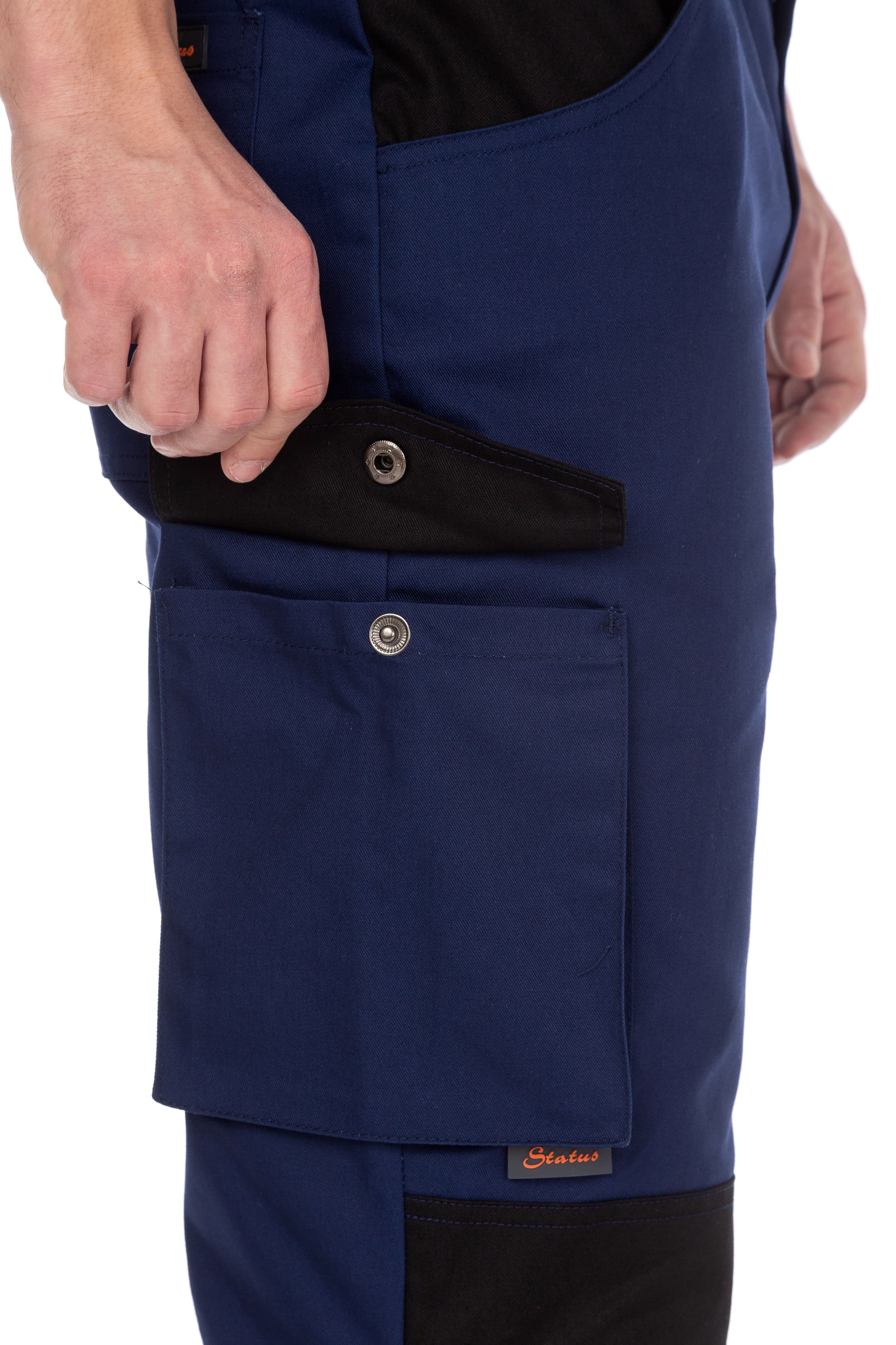 70047 Костюм  NEW темно-синий с черным STATUS  Летняя спецодежда  размер 56-58/182-188  - Вид №23