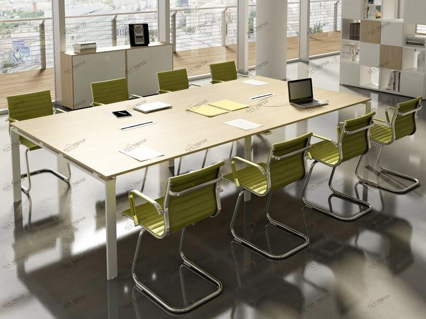 CUF Milano Прямоугольный стол для совещаний с системой управления кабелями Doria sun-id-1371679