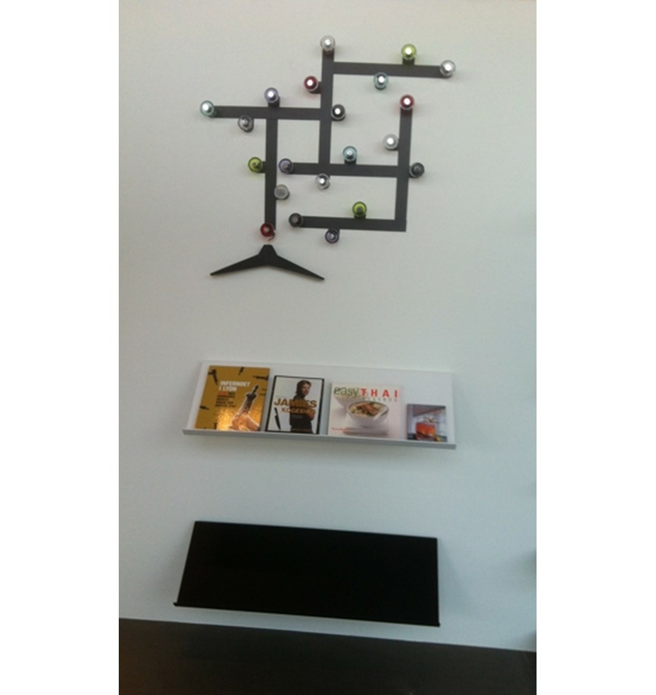 FROST Декоративная тарелка BLOSSOM » черный Алюминий Черный B1000-B  - Вид №5