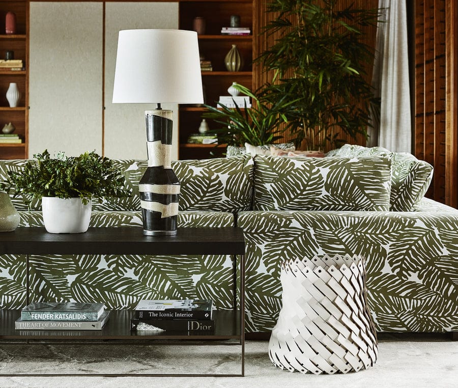 Круглый журнальный столик из регенерированной кожи Pinetti ALMERIA ARCH-00142103 - Вид №2