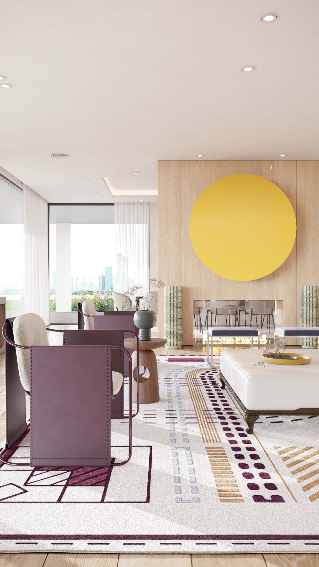 Прямоугольный ковер ручной работы Tapis Rouge абстракция III ARCH-00037897 - Вид №2