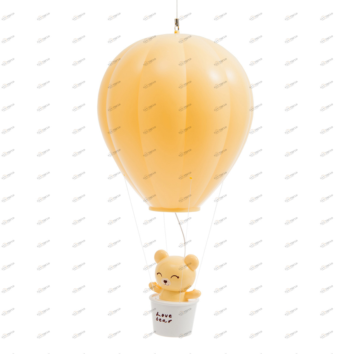 Ночник детский "Медвежонок на воздушном шаре" желтый LITTLE LOVELY COMPANY  281705 Желтый Santreyd 