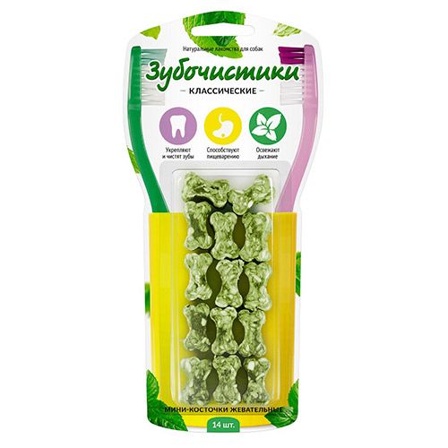 ПР0038800 Лакомство для собак Мини-косточки жевательные 14шт ЗУБОЧИСТИКИ 