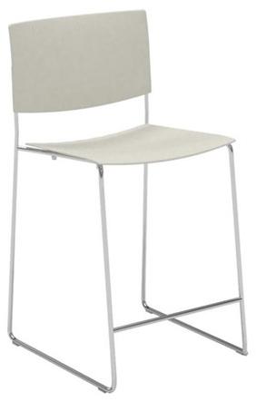 Andreu World Штабелируемый табурет на базе санок из технополимера с подставкой для ног Sit Bq1203-bq1204 - Вид №5