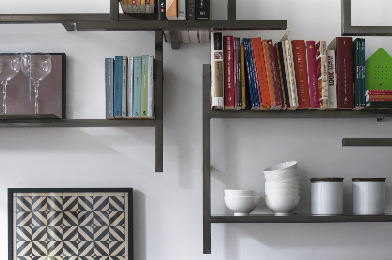 Железный секционный настенный книжный шкаф Mogg ANTOLOGIA ARCH-00068868 - Вид №2