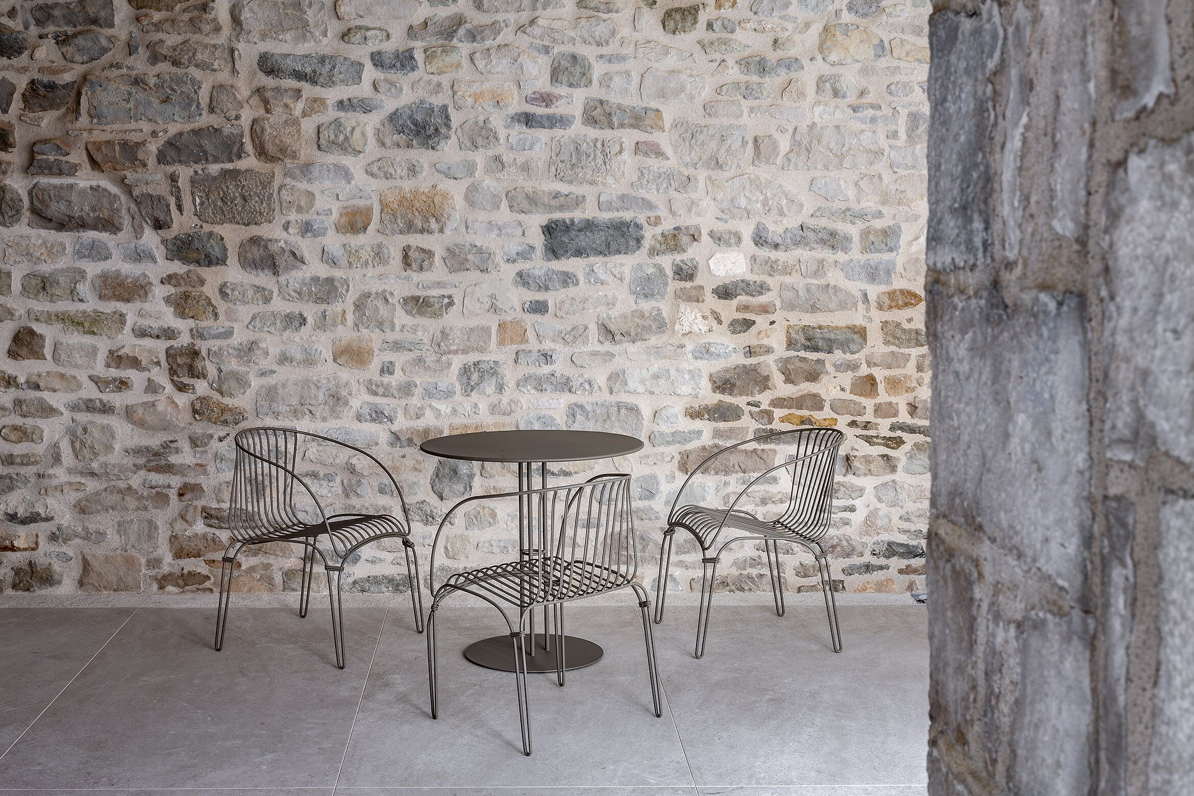 Стальной стул с подлокотниками iSimar Colonial ARCH-00124637 - Вид №6