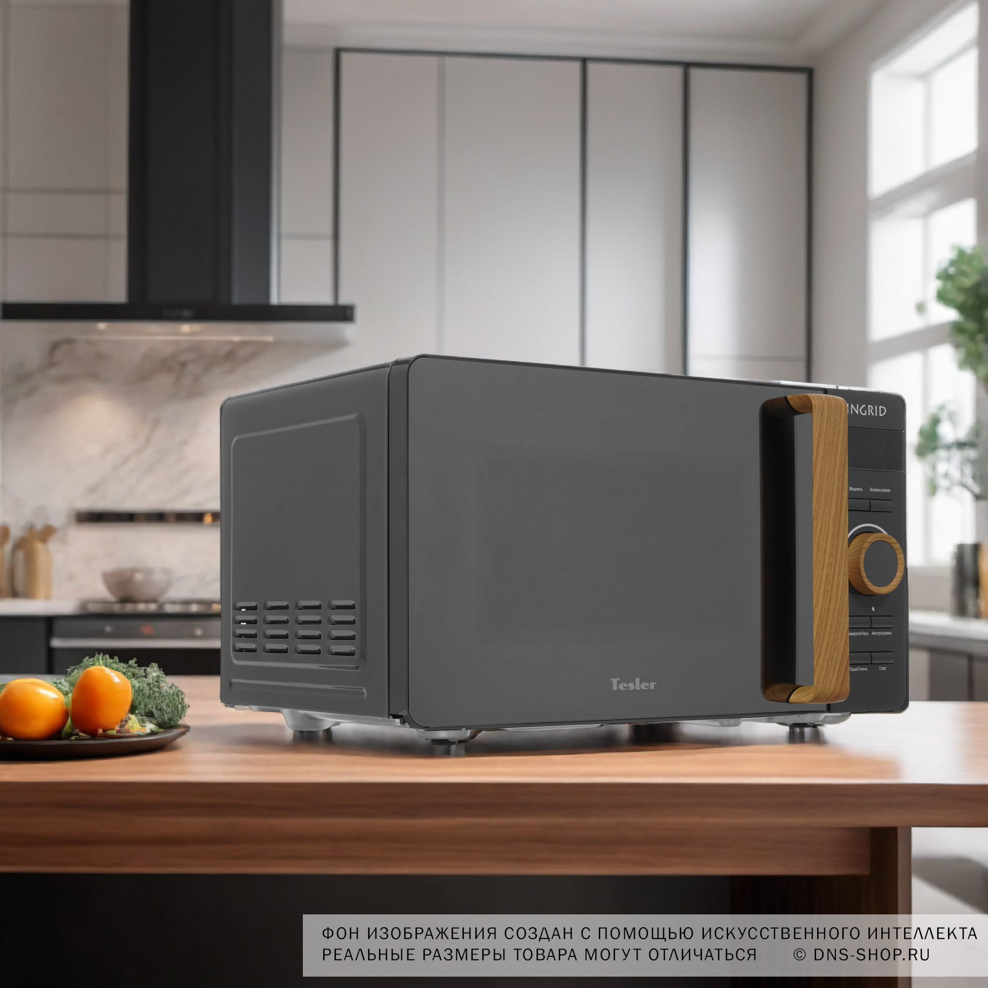 8161049 Микроволновая печь Tesler ME-2044 зеркальный, серый STDN-0129592 - Вид №11