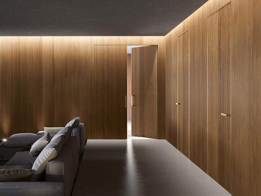 Обшивка из грецкого ореха BARAUSSE Boiserie con porta integrata ARCH-00142061