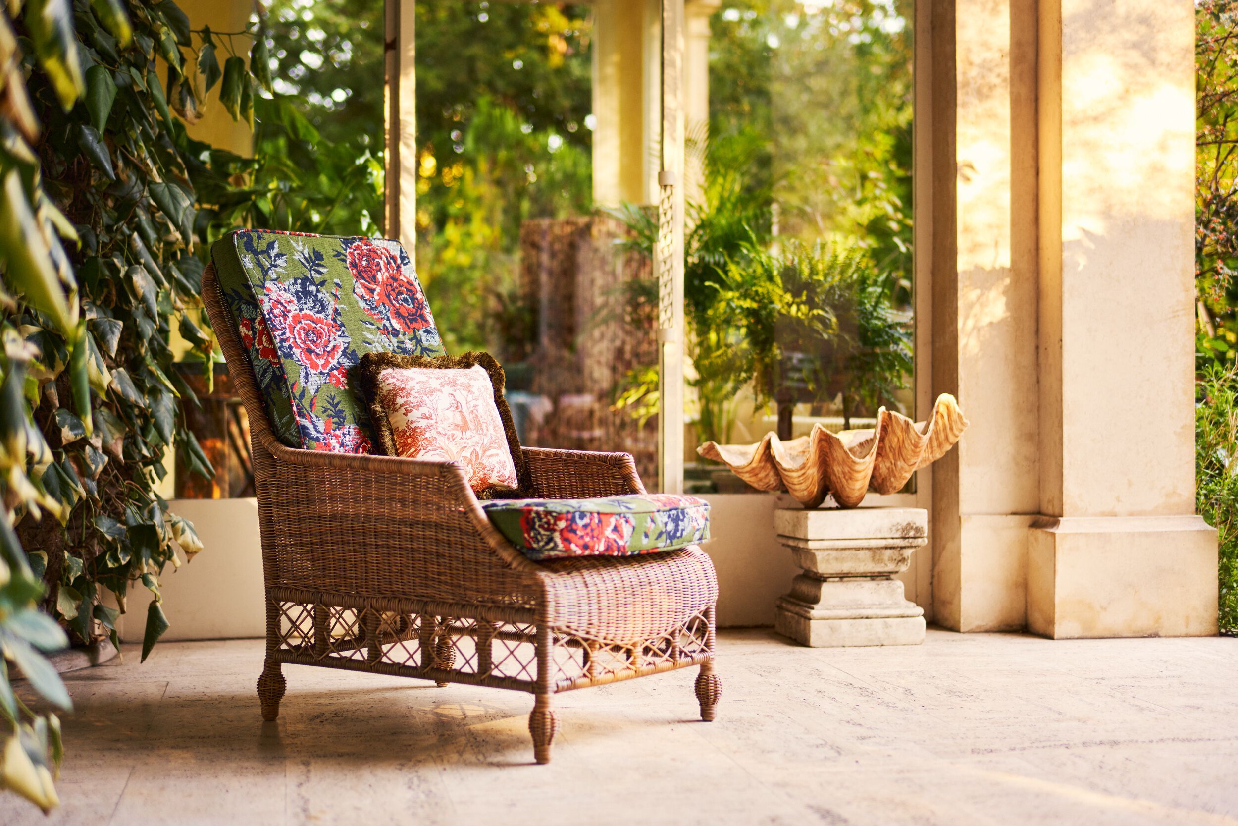 Хлопчатобумажная ткань с цветочным рисунком LELIEVRE Quenin-Belle Époque ARCH-00055227 - Вид №9