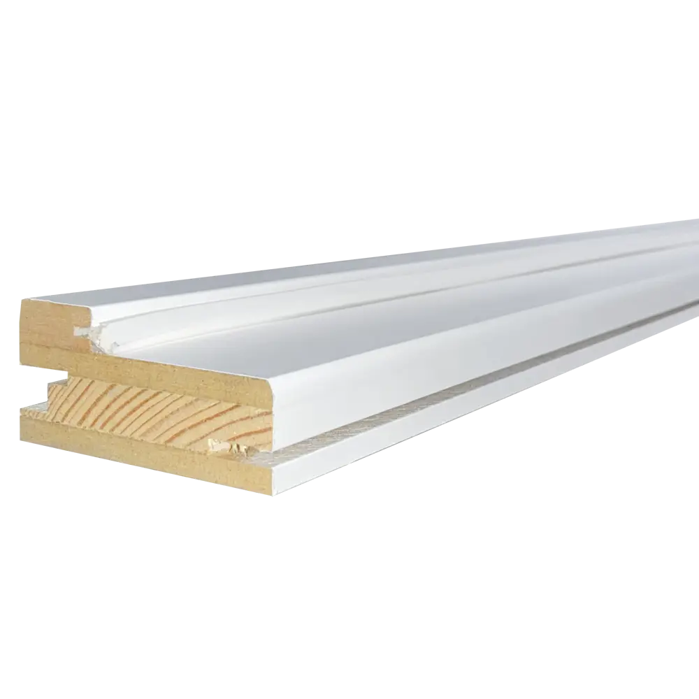 Коробочный брус Твинвуд 2100x74 с уплотнителем эмаль цвет белый BELWOODDOORS STLM-2204888