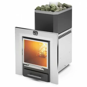 Печь для бани Теплодар Русь Панорама 12 ЛНЗП (профи)