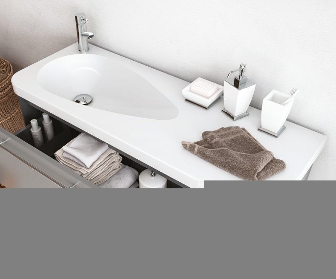 TP120-00CB00E-0000 Раковина TP120 мебельная (45*120 см) Creavit  - Вид №3