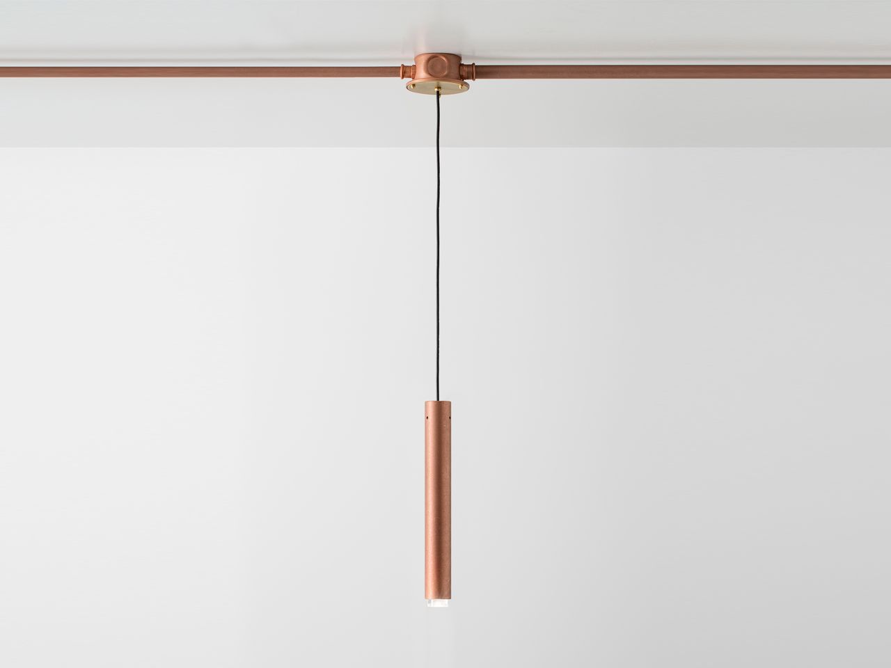 Медный светодиодный подвесной светильник Aldo Bernardi Multibox система ARCH-00058039 - Вид №1