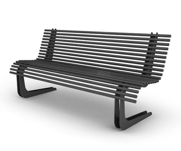 Стальная скамья со спинкой Viscio Urban Design MOBY ARCH-00108961 - Вид №15