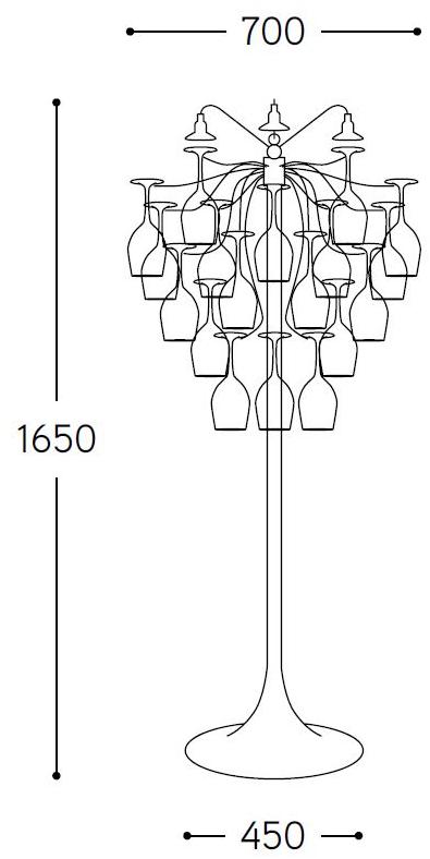 Aldo Bernardi Торшер из светодиодного стекла Sauvignon sun-id-1497708 - Вид №2