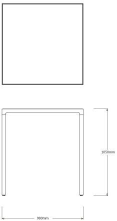 TRIBÙ Прямоугольный высокий стол из керамики Illum 06587/06588 - Вид №5