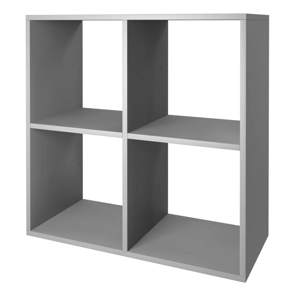 Стеллаж КУБ 4 секции 70.5х70.5х32 см ЛДСП цвет графит Santreyd STLM-2158818