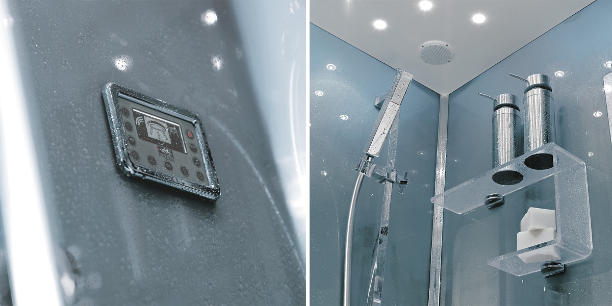 Душевая кабина угловая Tempo INTEGRA 120/80 см 1TPB2S2 Gruppo Geromin - Вид №1