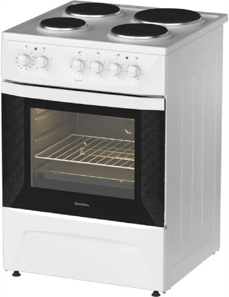 91690304 Электрическая плита с духовкой Darina 1D EM 141 404 W 60x85x60 см цвет белый STLM-0874861