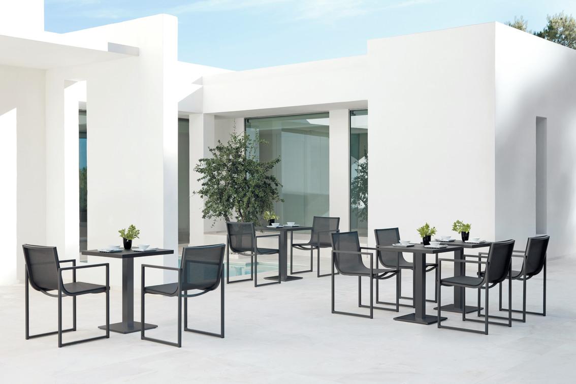 Стул лава текстиль черный Manutti Latona MNST908 - Вид №9