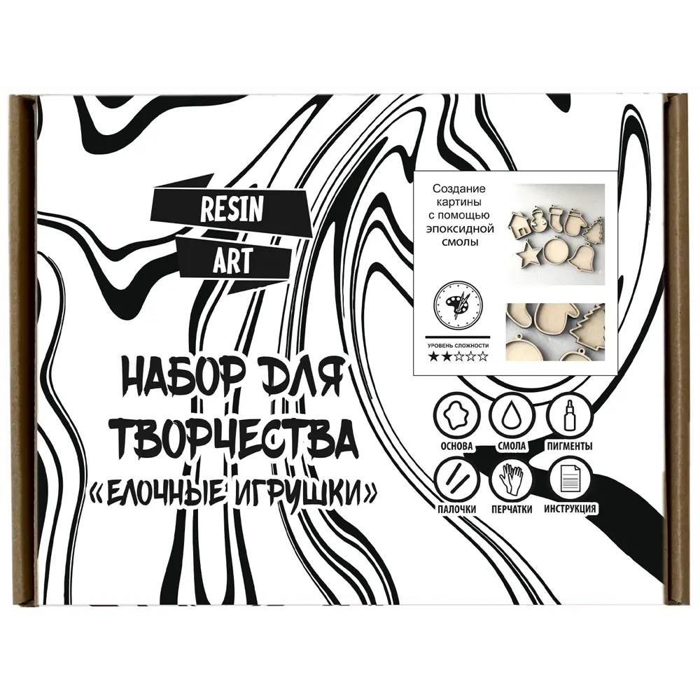 Набор для творчества Елочные игрушки 6x5 см дерево Santreyd STLM-2067714 - Вид №1