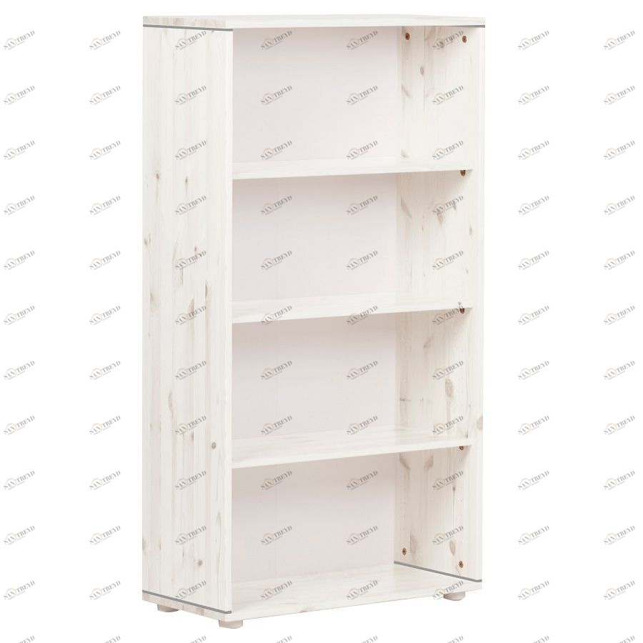 Стеллаж Flexa Classic storage с 3 полками, белый искусственно состаренный/серый 812450129