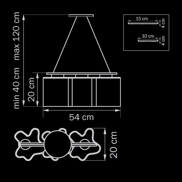 Подвесная люстра Lightstar Nubi 802130 LIGHTSTAR ДИЗАЙНЕРСКИЕ, NUBI 056085 Белый  - Вид №1