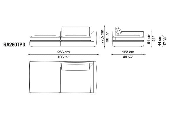 Угловой диван из ткани B&B Italia Ричард ARCH-00040927 - Вид №82