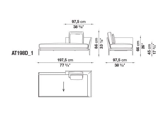Кожаный диван B&B Italia Атолл ARCH-00112726 - Вид №35