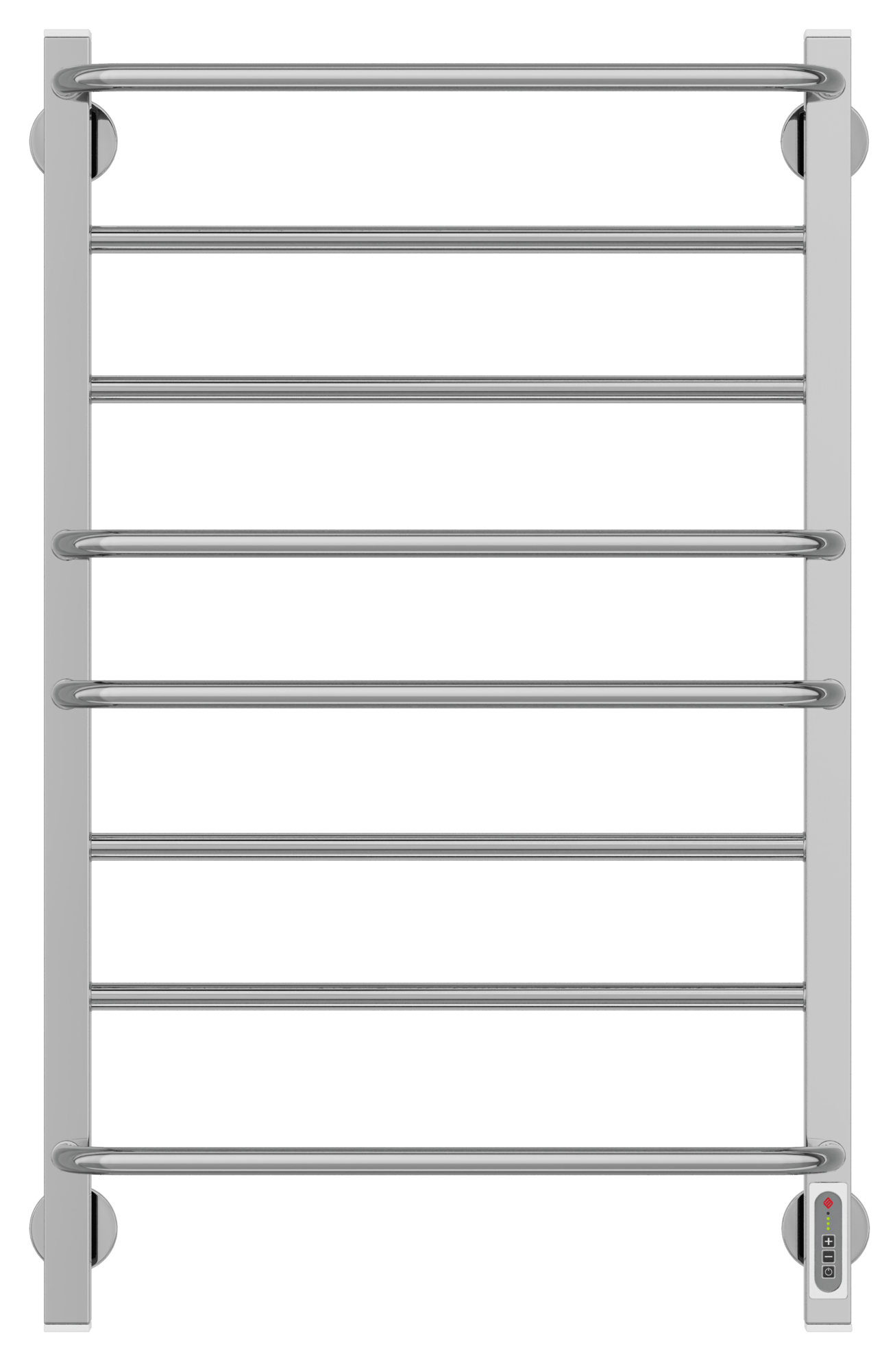 4630080267121 ЭЛЕКТРИКА Евромикс квадро П8 500х850 электро (new встроен.диммер) Полотенцесушитель TERMINUS Нержавеющая сталь  - Вид №1