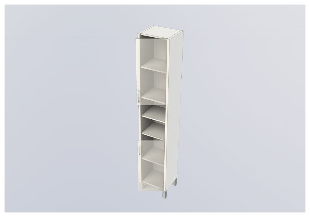 Шкаф-пенал для ванной Aquanet Донна 35 венге 00168940 - Вид №5