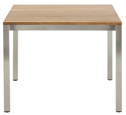 solpuri Квадратный садовый стол из нержавеющей стали и дерева Classic stainless steel sun-id-1445290 - Вид №1