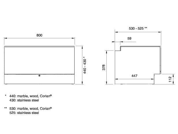 Санитарный модуль из нержавеющей стали и дерева для умывальника CEADESIGN счеты ARCH-00075332 - Вид №2