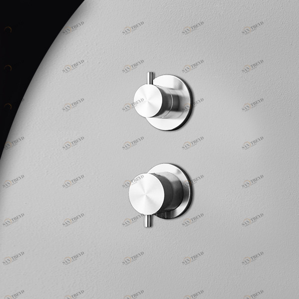 Смеситель для душа сталь глянцевая Hiro Radomonte HIR94L