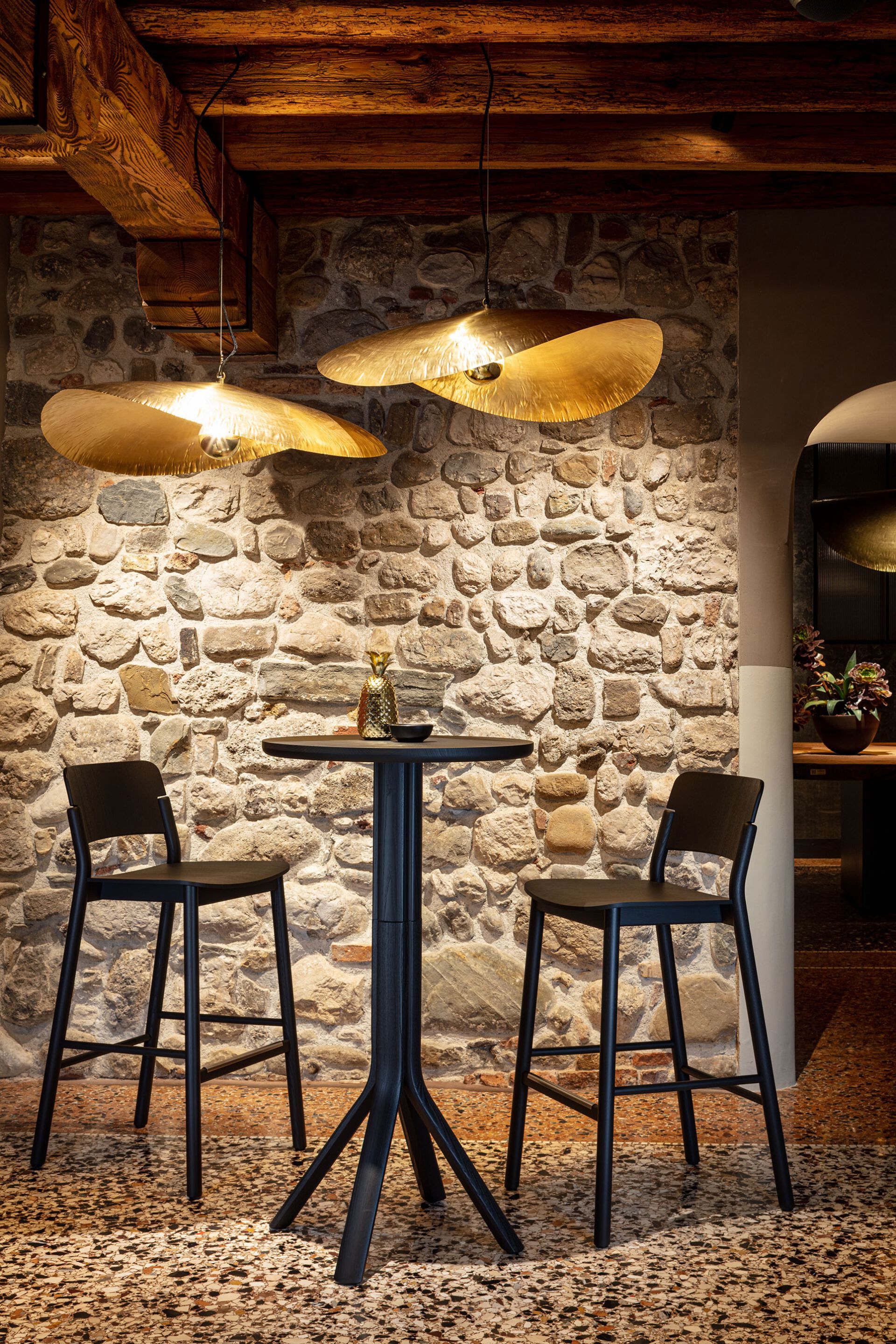 Высокий стул из ясеня с подставкой для ног SIPA ARCH-00124886 - Вид №6