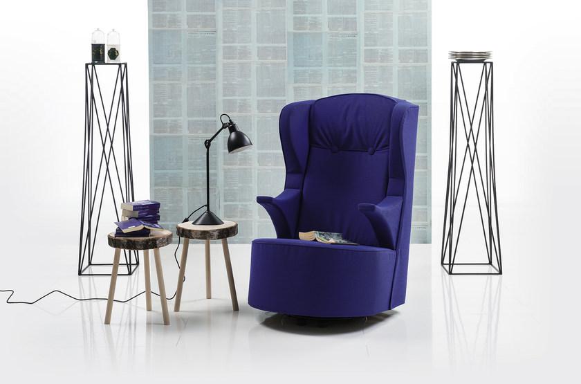 brühl Вращающееся кресло из ткани с подлокотниками с высокой спинкой Poem sun-id-1456829 - Вид №4