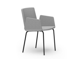 Стул ресторана ткани с подлокотниками