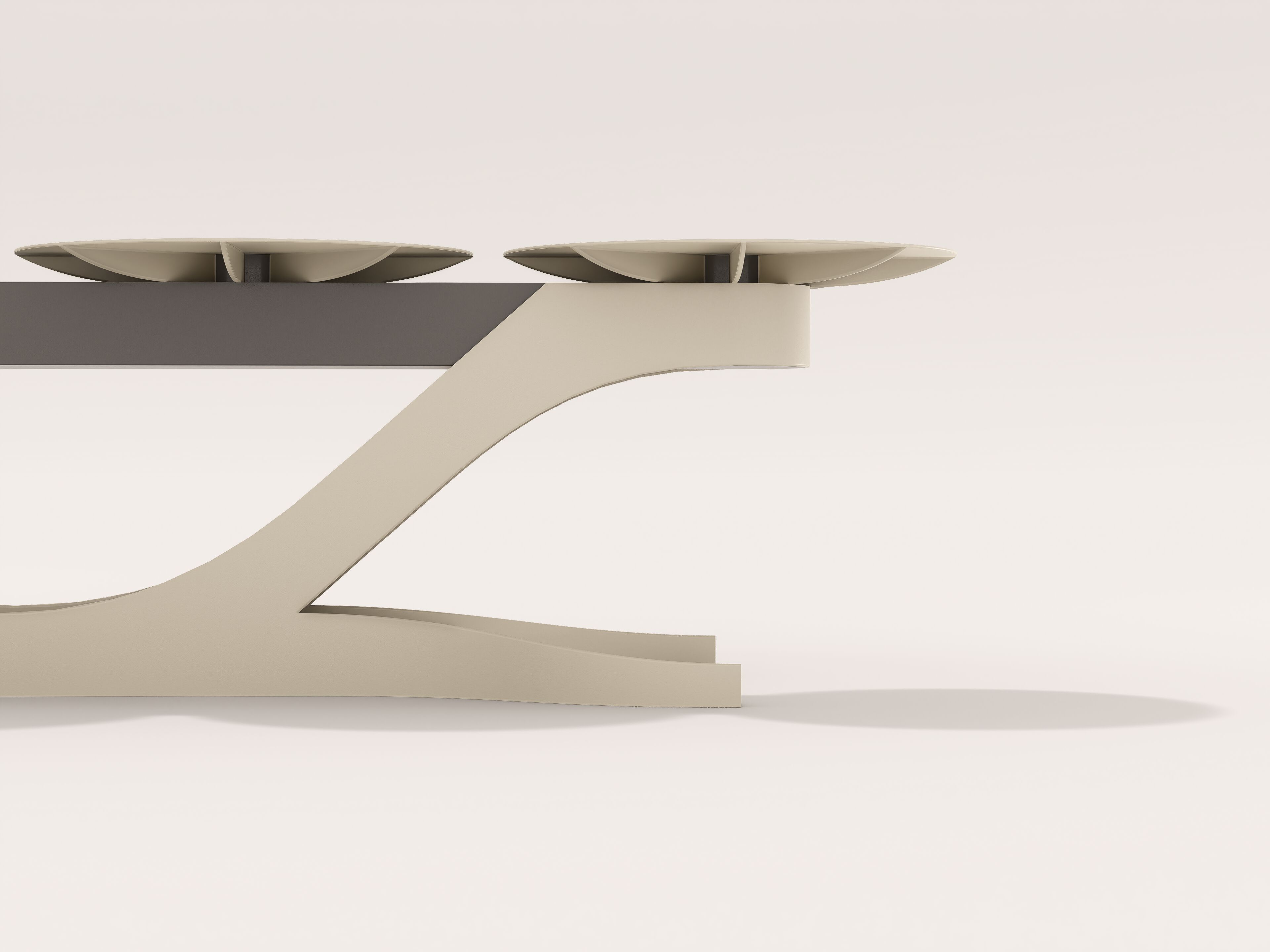 Модульная стальная скамья с порошковым покрытием на стержне CITYSì плющ ARCH-00127995 - Вид №2