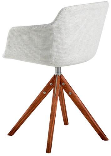 Angel Cerdá Вращающийся стул на козелке из ткани с подлокотниками New chair 4059 dc-s084a Angel Cerda - Вид №2