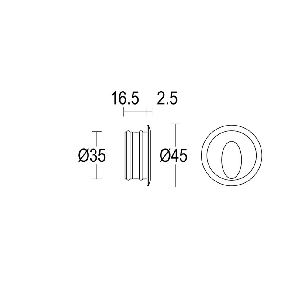 Segno AS RD 24V Ghidini Segno AS RD .01 Белый (Матовый)  - Вид №2