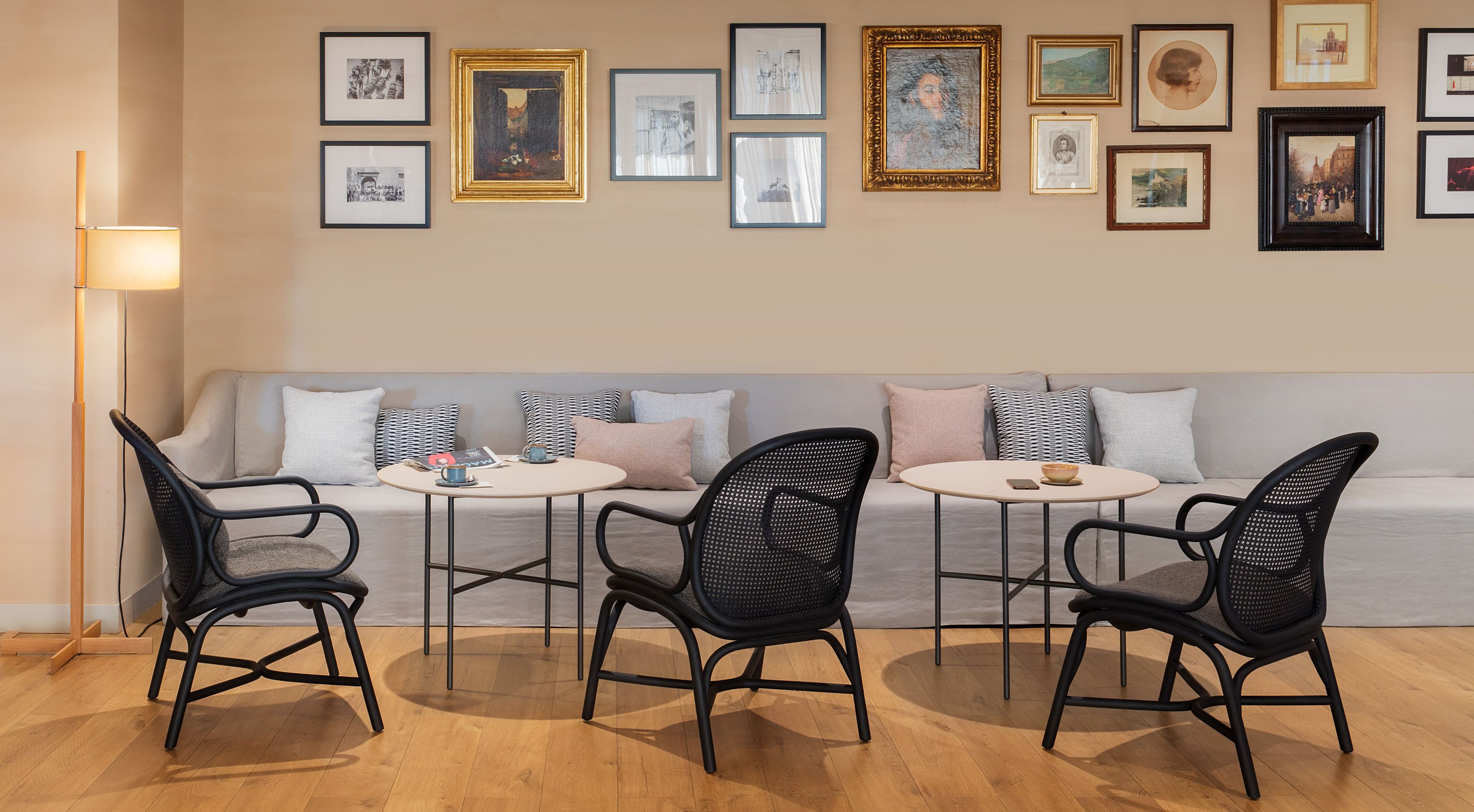 Круглый стол из нержавеющей стали и дерева EXPORMIM ARCH-00078315 - Вид №2