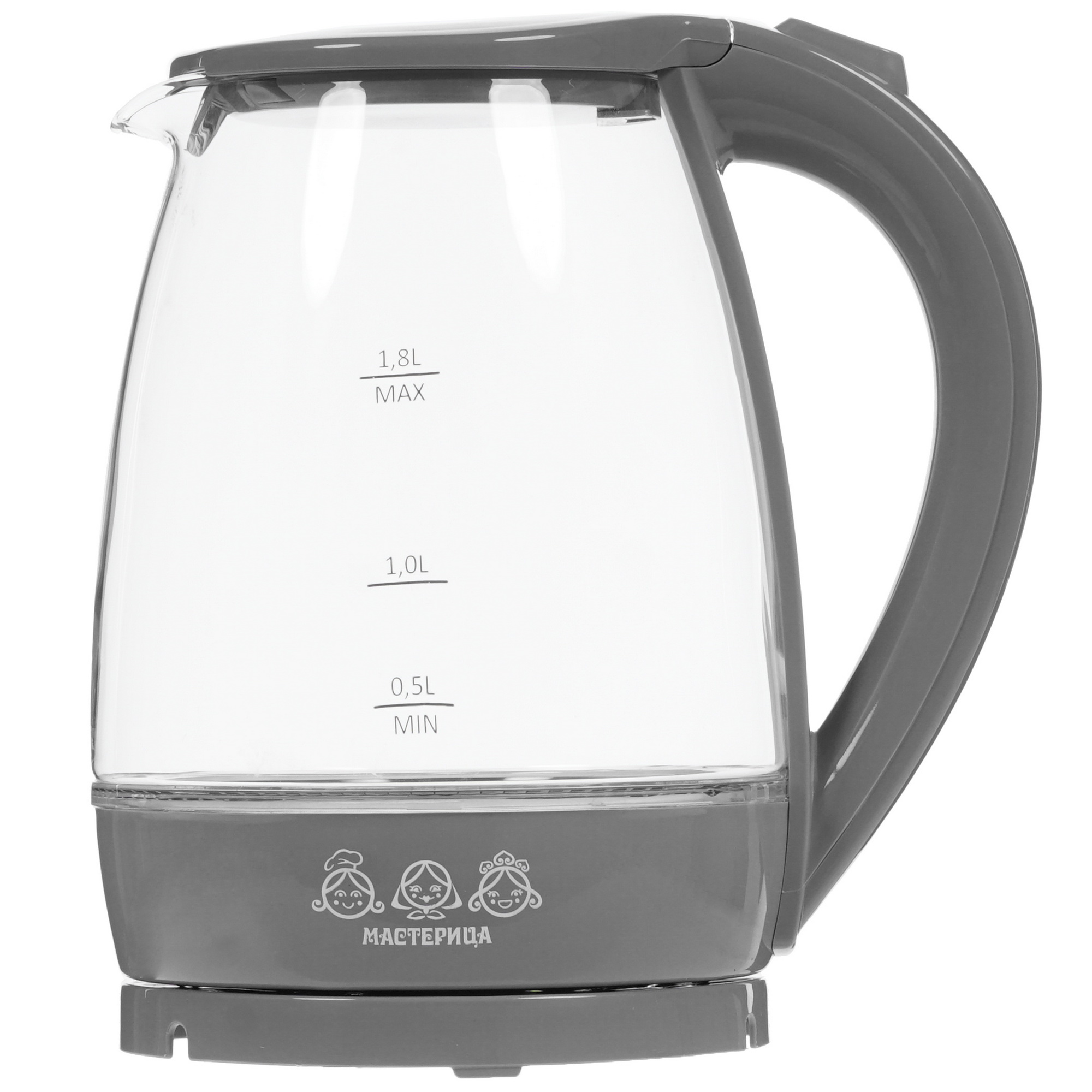 8157387 Электрочайник Мастерица ЕК-1801G серый STDN-0102204