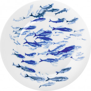 10577455 Hering Berlin Тарелка подстановочная Hering Berlin "Косяк рыб" "Океан" 32см Фарфор