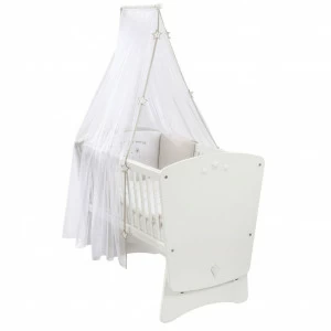 Колыбель белая 45х90 см Star BED CILEK NATURA BABY 00-3832280 Белый