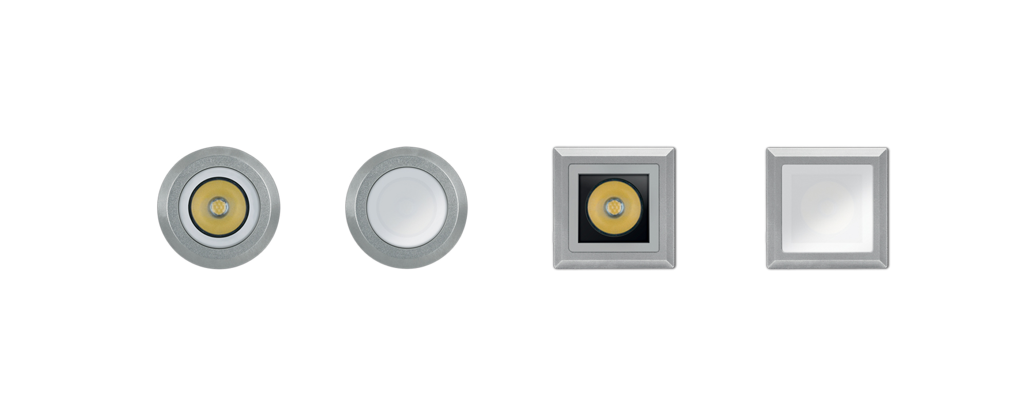 8470015 Встраиваемый в пешеходный пол Platek NANO FULL INOX QUADRATO  NANO FULL INOX - 1 LED 3000K diffuse  - Вид №1