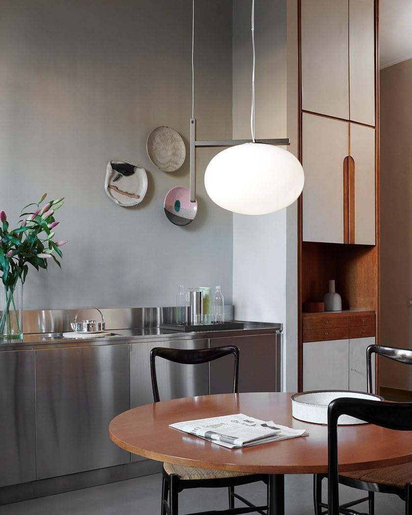 Oluce Подвесной светильник прямого света из опалового стекла Alba sun-id-1462869 - Вид №2