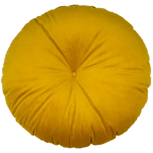 Подушка декоративная Linen Way Harvest Gold d37 см бархат цвет горчица