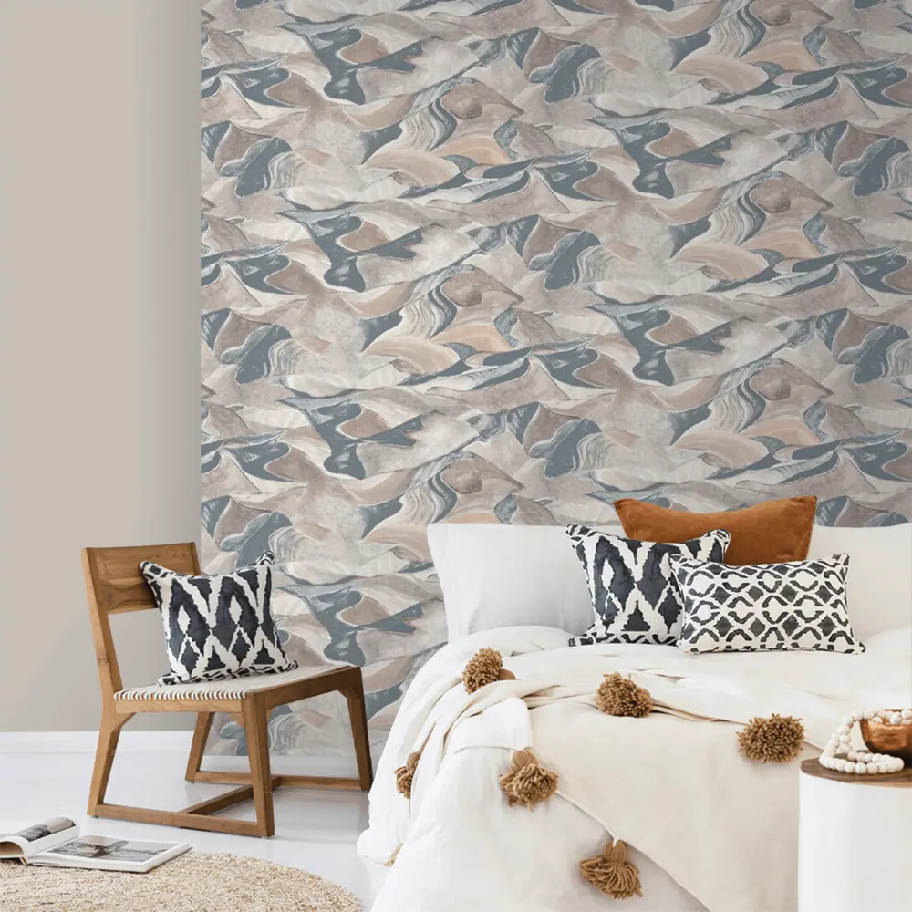 Обои флизелиновые Erismann Peru бежево-серые 1.06 м ЭР60400-06 STLM-2196677 - Вид №3