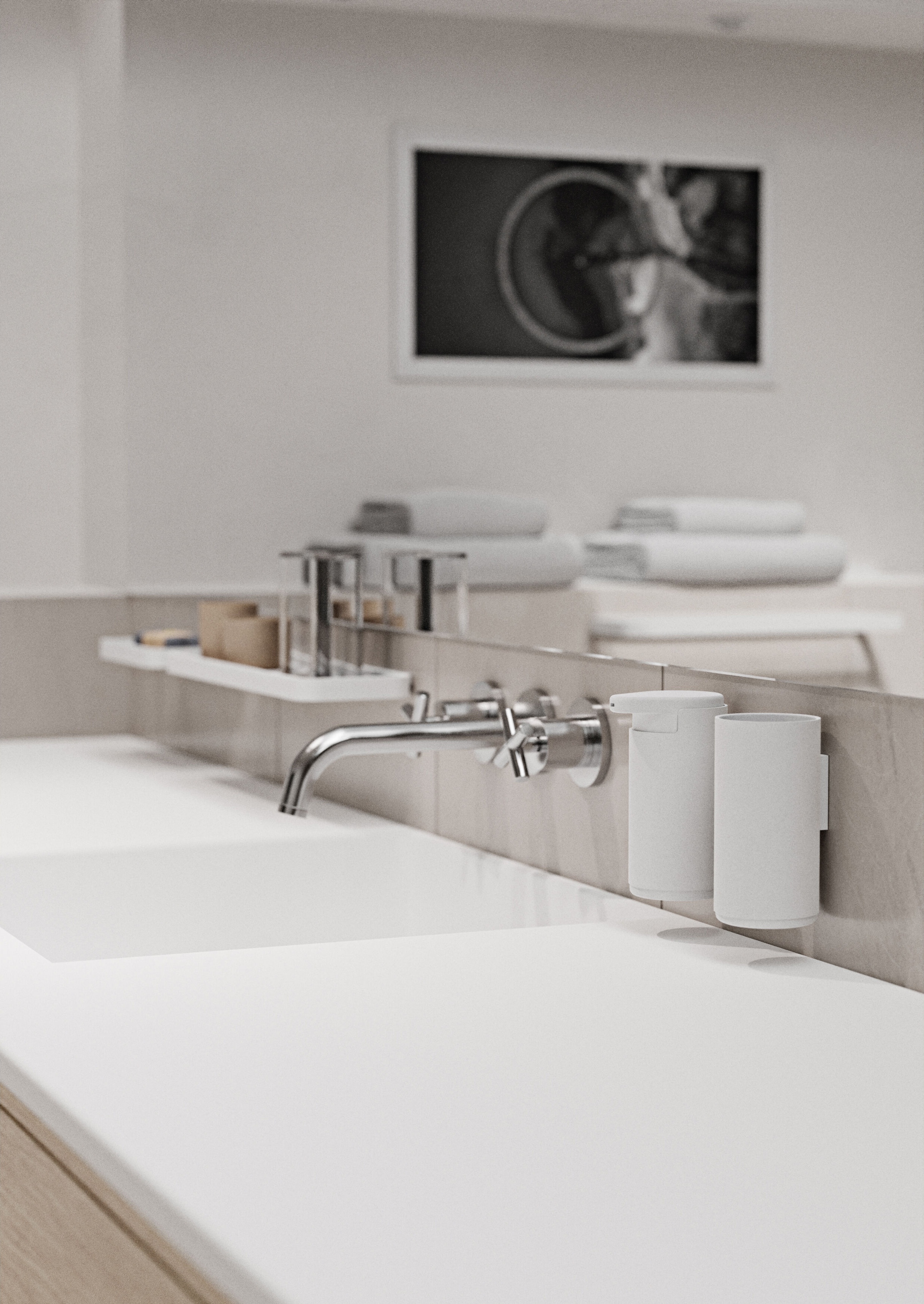 14491 Кружка с зубной щеткой на стену Zone Denmark Rim - Вид №2