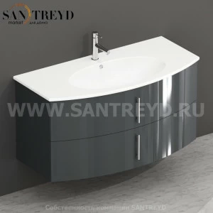 MDMC10Y094 Тумба с двумя ящиками 100 см серая Globo 4ALL Италия